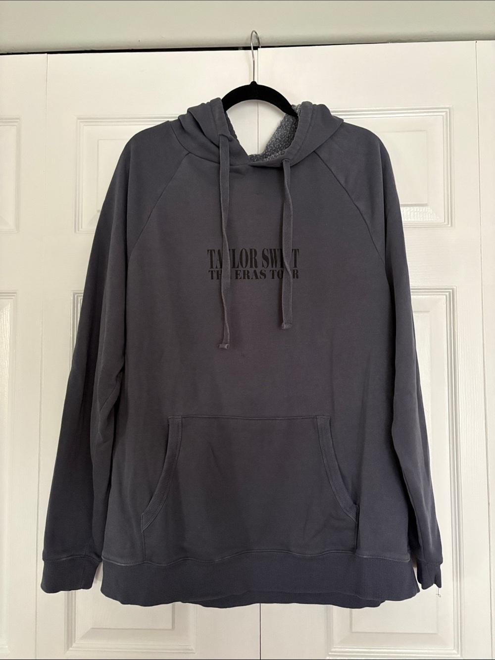 Authentic Taylor Swift Eras Tour Gray Hoodie Sweatshirt